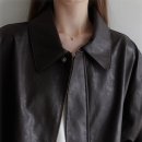 르(Les) | 르나브 레더자켓 les 카라 브라운 JK018-2