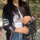톰브라운 밀라노 스티치 여성 가디건 네이비 후기(착샷, 사이즈 팁)