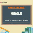 “Try to mingle with native speakers to practice your English.” 이미지