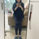 엘르코디 | 베이직엘르 여성 체형커버 래쉬가드 BEL-Y201A 네이비 착용 후기