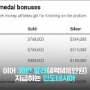 올림픽 금메달 포상금 많이 주는 나라 이미지