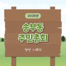 송안초등학교 | 2025년 송부동 주민총회 현장 스케치