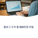 블로그 수익 월 100만원, 이렇게 키워드로 만들었다