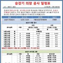 승강기 의장 공사 일정표 이미지