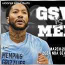 Golden State Warriors vs Memphis Grizzlies Full Game Highlights | Mar 20 이미지