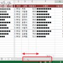 [엑셀] 워크시트 나누기 기능으로 한번에 여러 화면 보는 방법 이미지