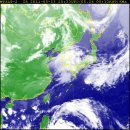 오늘 제2호 태풍[송다(SONGDA)] 과 한반도 구름 위성사진 이미지
