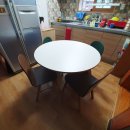 석전동467 | 감성 가득 화이트 라미네이트 원형테이블 2인/4인 식탁 후기