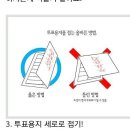 투표용지 접는법 이미지