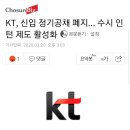 KT 올해부터 신입사원 정기공채 폐지, 수시 인턴 채용으로 전환 이미지