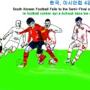 만평 [75] 일심축구·一心蹴球 ; 카타르에 통한의 실점패 즉 한국, 아시안컵 4강 진출 실패 (2019.1.25.) 이미지