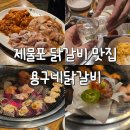 숯불과 닭갈비 | 숭의동맛집 용구네닭갈비 제물포본점 숯불닭갈비 후기