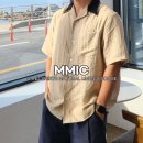MMIC 남자 반팔셔츠 시원한 린넨 소재로 여름 코디 완성