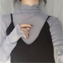 찰떡궁합 | 찰떡처럼 매치되는 레이어드 이너 폴라티 추천! 러블리 레이어드 시스루 블라우스와 찰떡궁합 후기