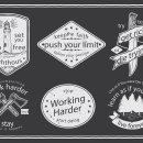 hiking hipster badges 이미지