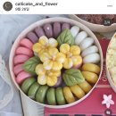 (10/26)오색도장 꽃송편 | [🕊️Wedding3]첫인사선물|아우어프룻샵|떡케이크 캘리케익 그리고 꽃|핸들박스미듐|오색도장꽃송편