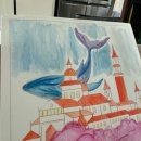 [율정]그림 한 장 뚝딱 오일 파스텔 | 수채화컬러링북 붓, 물감, 도안 올인원 키트로 수채화초보도 거뜬