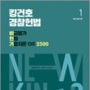 2025 킹건호 경찰헌법 비교불가 헌법 기출지문 OX 2500(전2권),김건호,메가스터디교육 이미지