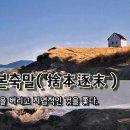 [오늘의 고사성어] 사본축말(捨本逐末) - 기본을 버리고 지엽적인 것을 쫓다. 이미지