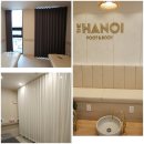 거산디자인 | 탕정 더하노이 풋앤바디 삼중암막 방염커튼 시공 베드공간 나눔 해비쉬폰 화이트 설치 후기