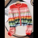 무지개세탁 | 프렌치 무지개 가디건 산뜻한 데일리룩 완성법