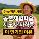 역사체험학습지도사 양성과정 | 귀농·귀촌 시대, 농촌체험학습 지도사 자격증이 인기인 이유