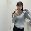판교 현대백화점 29cm 매장 오떼뜨 새틴 롱 스커트 오뮤 니트 코디 피팅