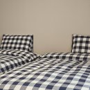 블루시티드림 | 해스텐스 2000T 이알라 블루 체크 침대 배송 후기