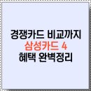 블랙라이언스수신 | 2025 삼성카드 4 완벽정리💳 실사용 후기·혜택·할인·이벤트·경쟁카드 비교까지