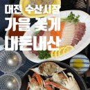대전 노은수산시장 꽃게 모듬회 낙지 시세 구매후기