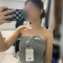 W스토어 참좋은약국 | 내돈내산 그로브스토어 신상 프린 니트 탑 후기 [ Freen knit ] 26스프링 H/S Tubetop 세트코디 금액비교