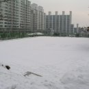 작년 눈덮인 풍무고 운동장 이미지