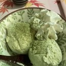 Green tea ice cream 이미지