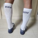 지비서포트 | 2XU KOREA 벡터 라이트 쿠션 풀랭스 삭스 (WHT-GRY) 착용후기