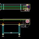 탑 체인 컨베이어 (TOP CHAIN CONVEYOR) CAD 도면입니다. 이미지