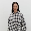 주식회사 모에플소프트 | 모헤 샴브레이 체크 랩 셔츠 [ Chambray check wrap shirt ]