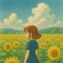 해바라기가 있는 풍 이미지