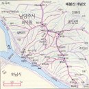 5개산종주산행(남한산성.노적산.광지원삼.용마산.검단산.예봉산)안내지도 이미지