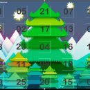 Online advent calendar template 크리스마스 파워포인트 템플릿 이미지