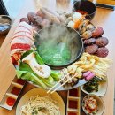 바다샤브칼국수 | 을왕리칼국수맛집 바담칼국수 을왕리직영점 꽃쟁반해물샤브칼국수 후기