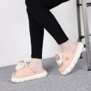 남,여 공용 방한슬리퍼 기모 샤링털부츠,거실화 이미지