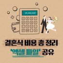 셀프플래닝 결혼식 비용 총정리 및 엑셀 파일 무료 공유