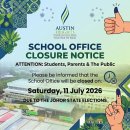 AHIS-School Office Closure Notice : 11 July 2026 이미지