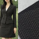 고급 수입원단 마제스틱 피치블랙 트위드원단 이미지