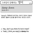 damp down(불길을 줄이다) 이미지