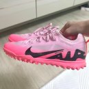 5605 | 나이키 풋살화 머큐리얼 베이퍼15프로TF(DJ5605-001) 핑크폼블랙 디자인 후기