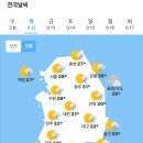 오늘의 날씨🌞☔️☃️, 2024년 9월 12일 목요일 이미지