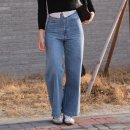 여자 청바지 추천 비플랫 베네통 하이웨스트 와이드 데님 착용후기