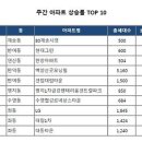 주간 아파트 상승률 TOP 10 (10/30) 이미지