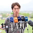 정몽규 사퇴소식들은 홍명보 인터뷰 이미지